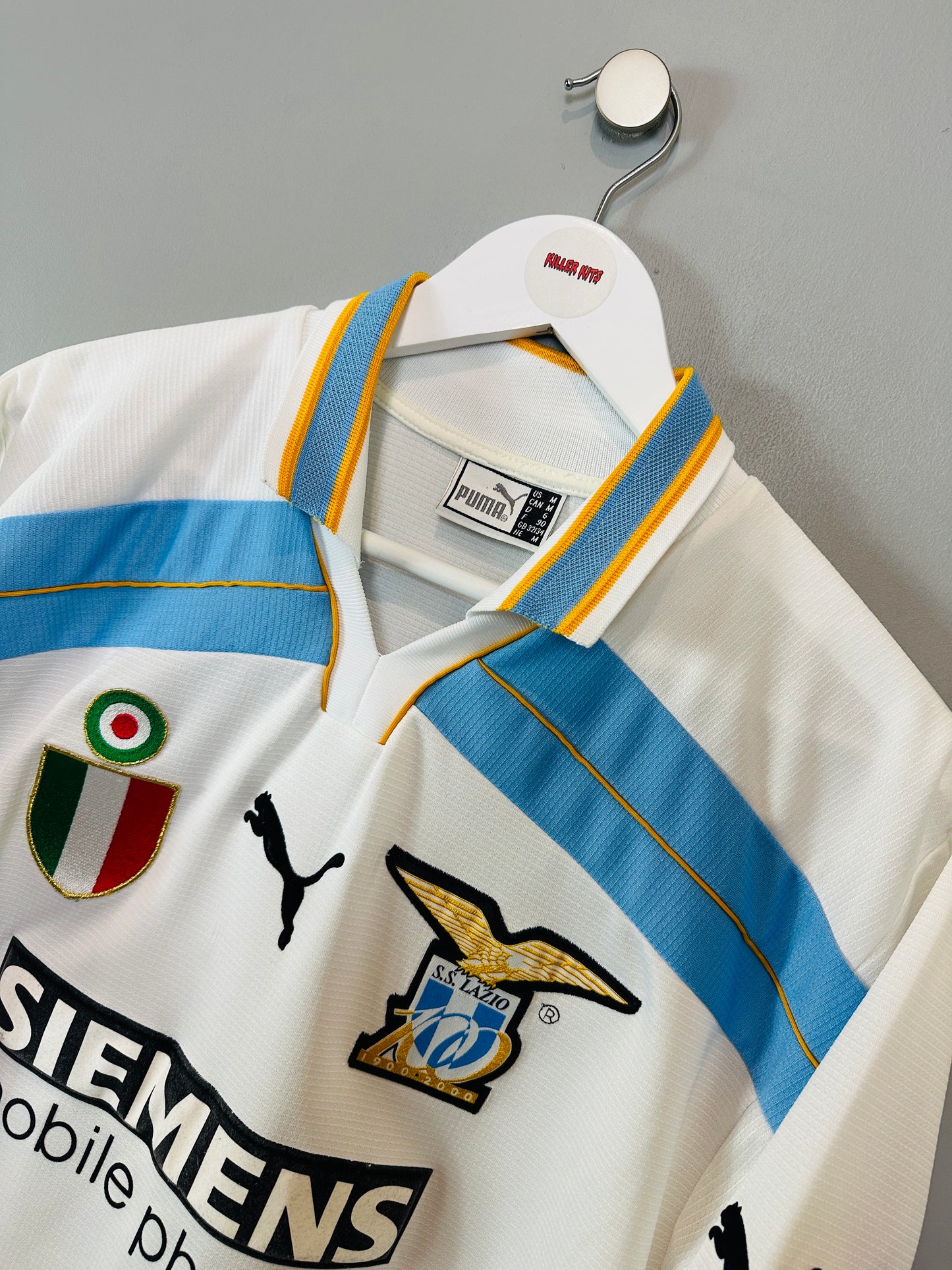 LAZIO 2000/01 'CENTENARY' HOME SHIRT (M) PUMA