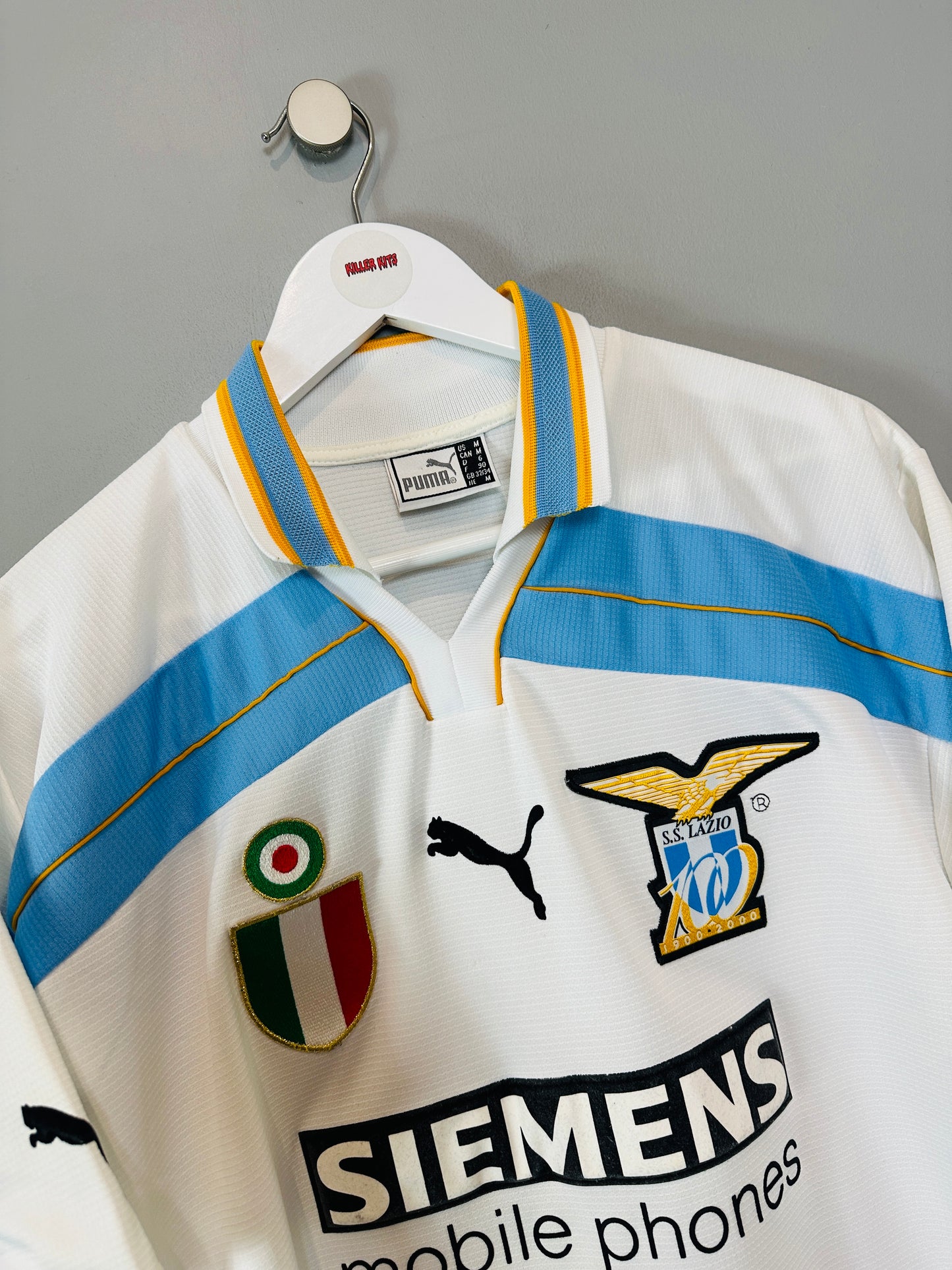 LAZIO 2000/01 'CENTENARY' HOME SHIRT (M) PUMA