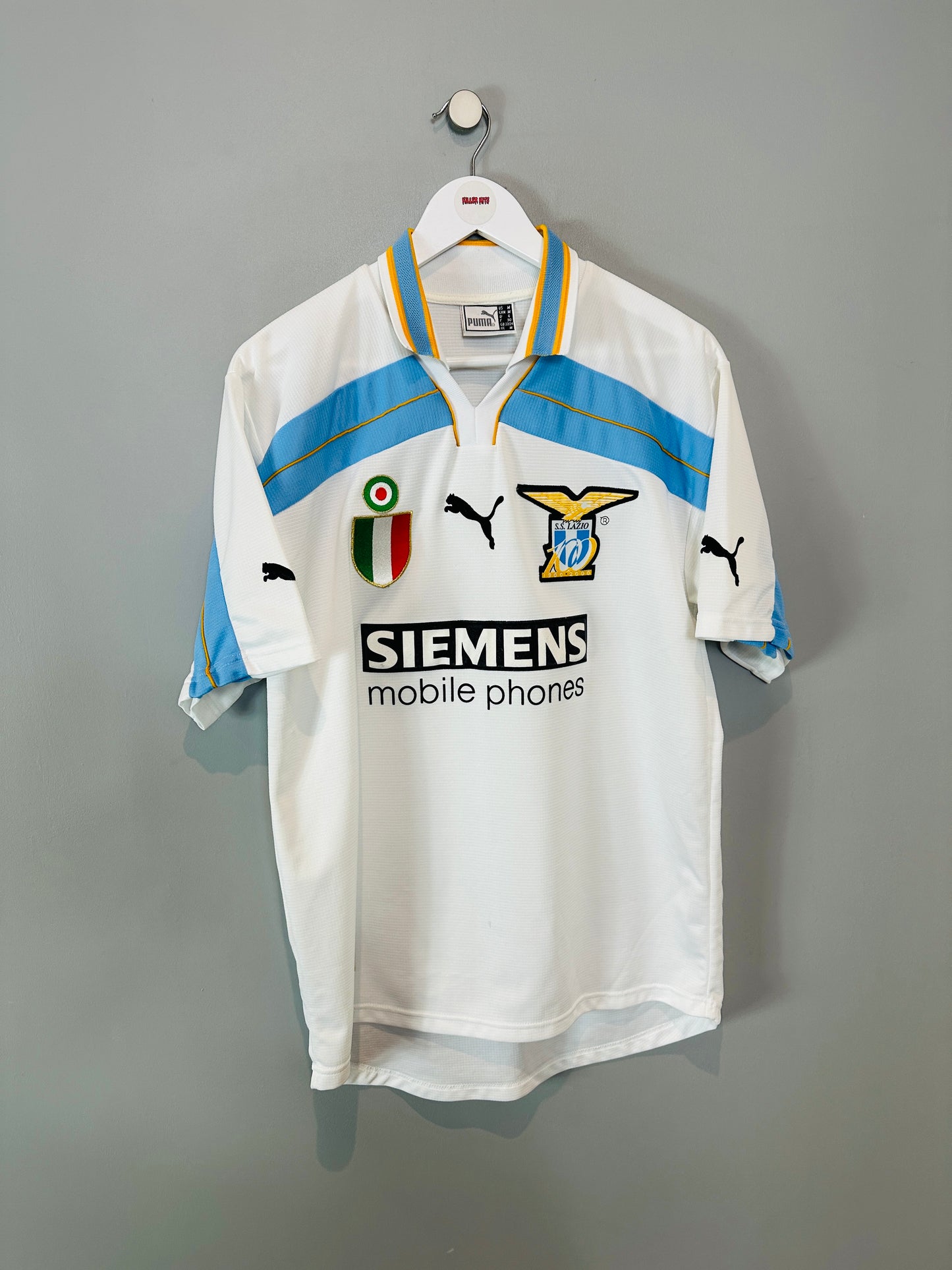 LAZIO 2000/01 'CENTENARY' HOME SHIRT (M) PUMA