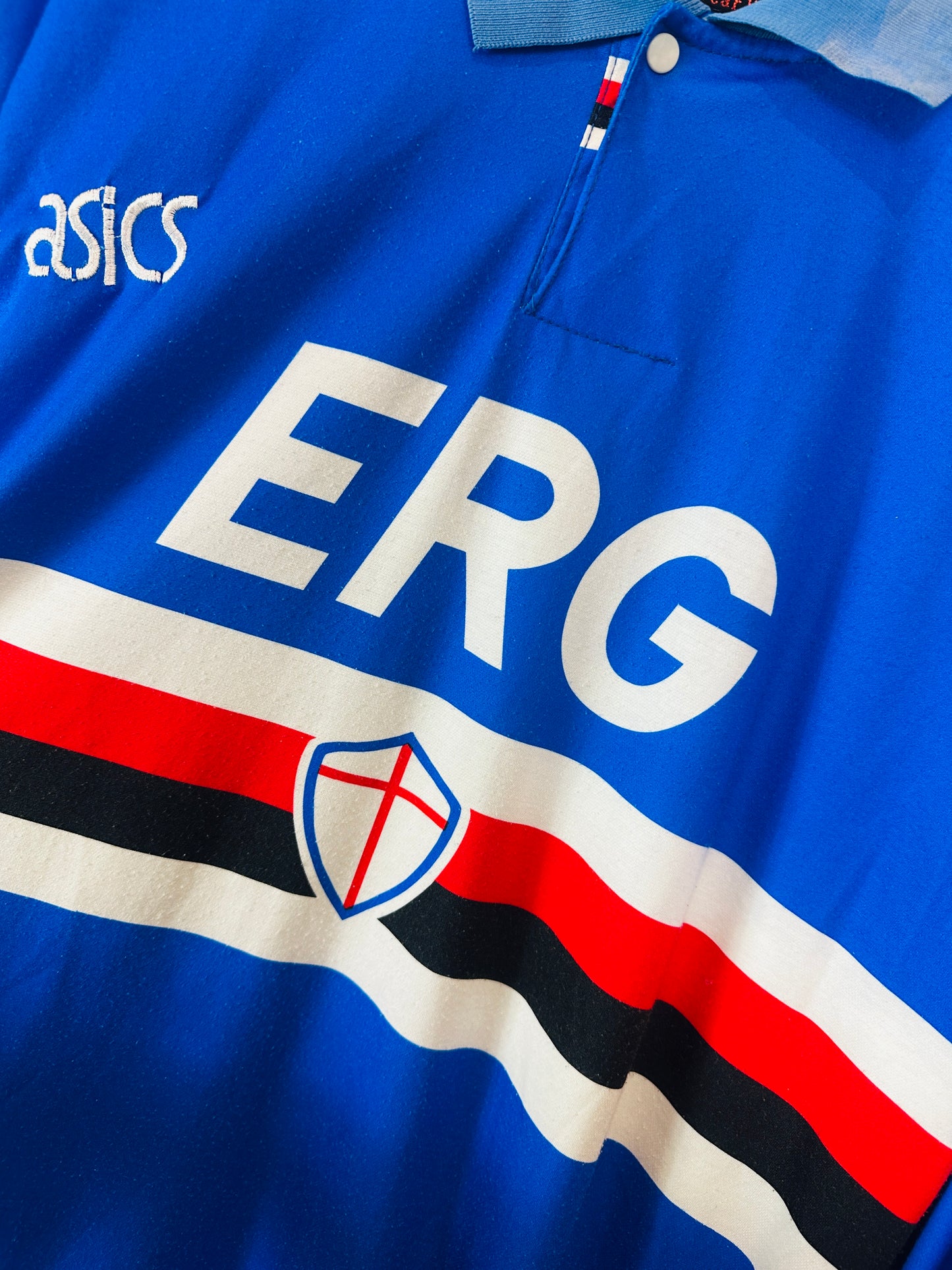 SAMPDORIA 1992/93 HOME SHIRT (XXL) ASICS (#19)