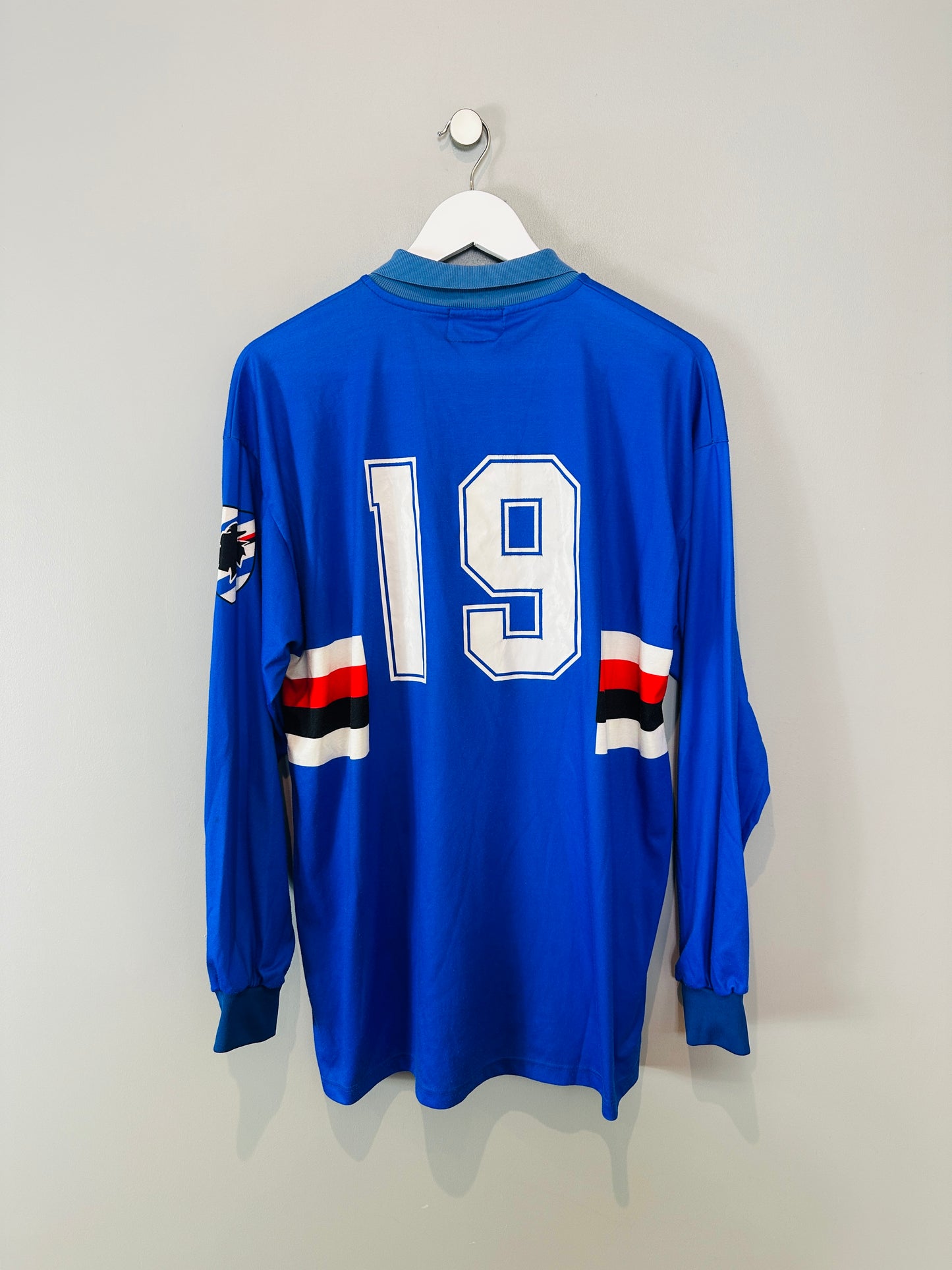 SAMPDORIA 1992/93 HOME SHIRT (XXL) ASICS (#19)