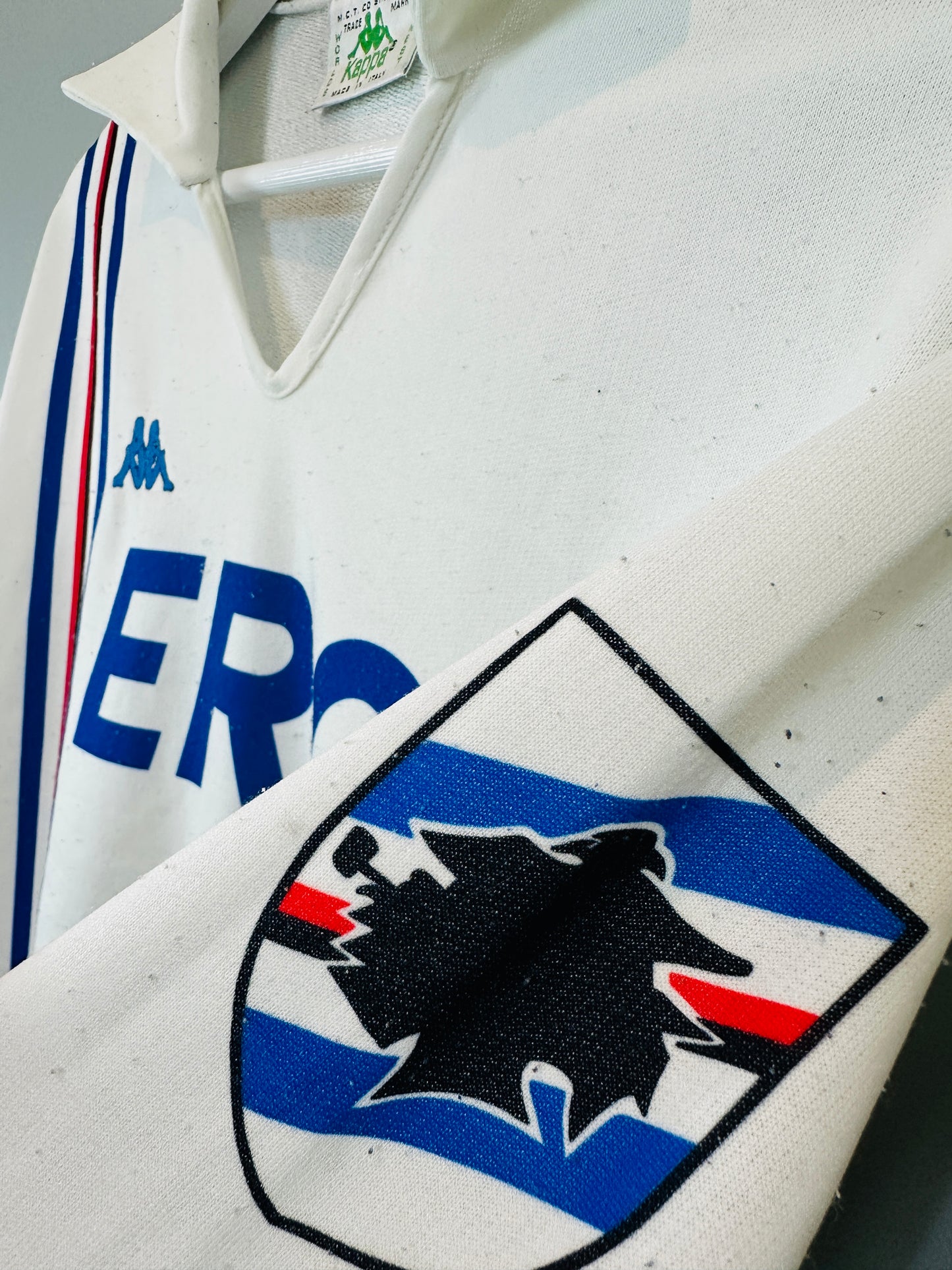 SAMPDORIA 1988/90 AWAY SHIRT (M) ASICS