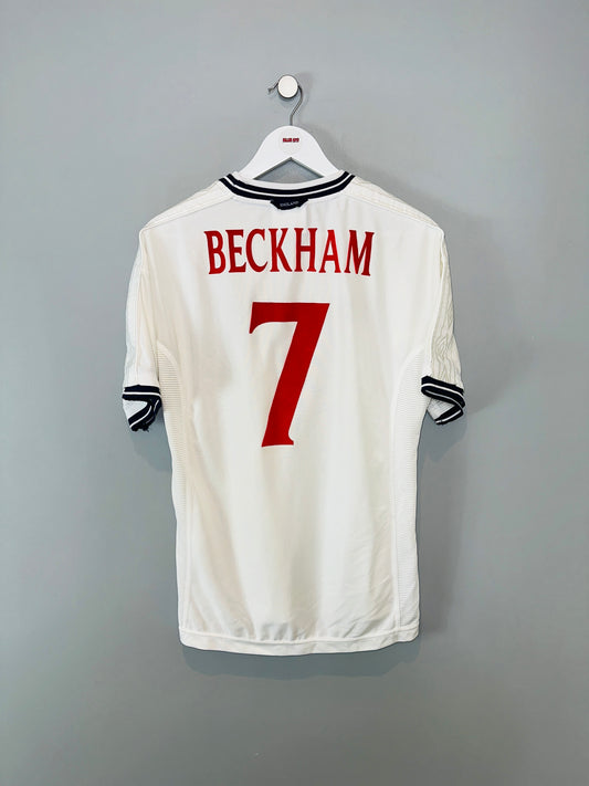 ENGLAND 1999/01 HOME SHIRT (M) UMBRO (BECKHAM #7)