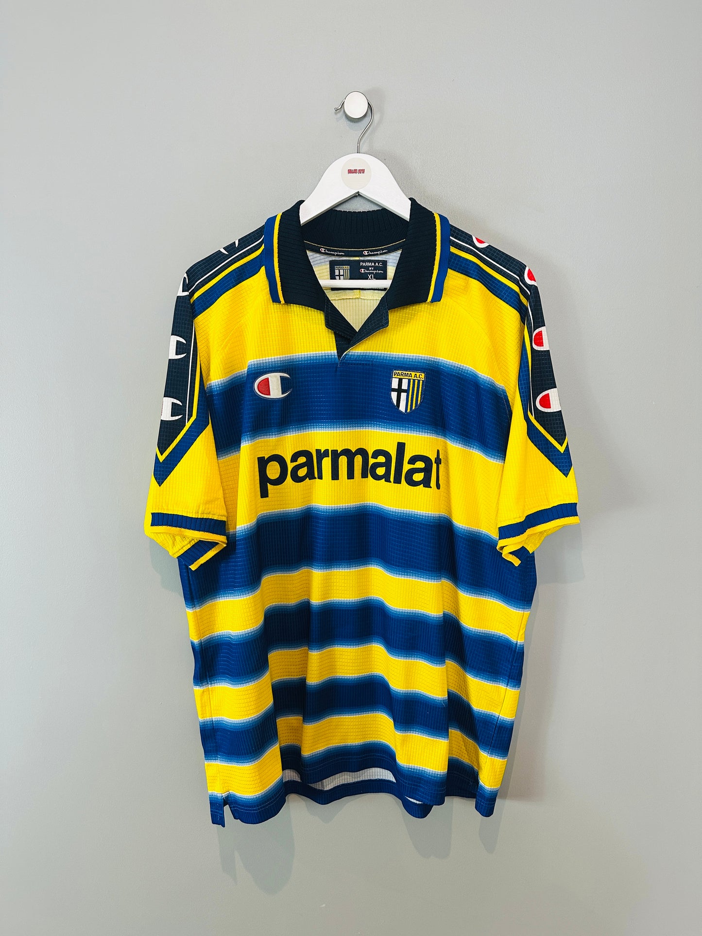 PARMA 1999/00 HOME SHIRT (XL) CHAMPION (MICOUD #15)
