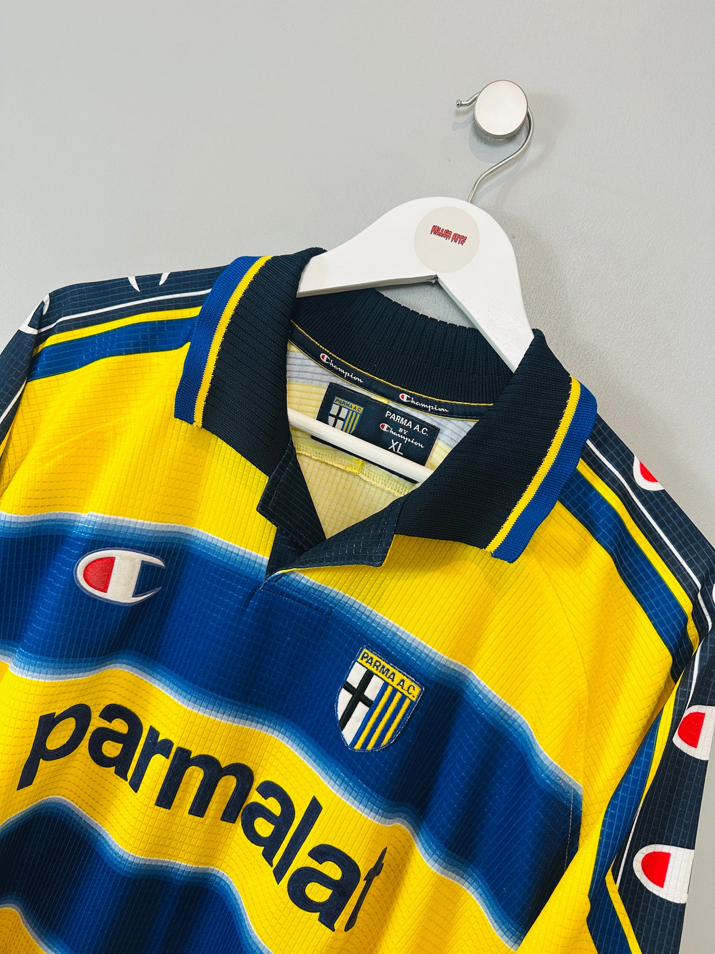 PARMA 1999/00 HOME SHIRT (XL) CHAMPION (MICOUD #15)