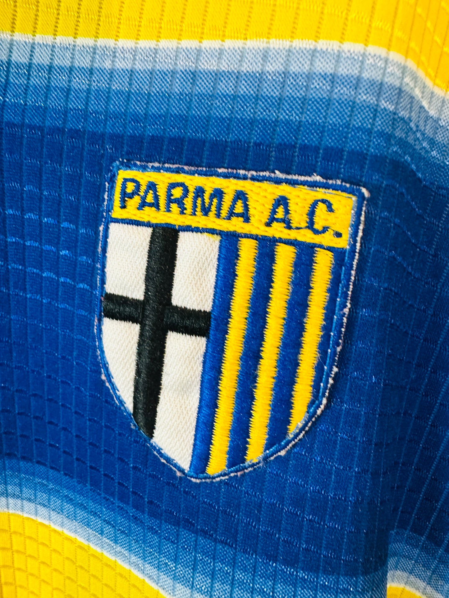 PARMA 1999/00 HOME SHIRT (XL) CHAMPION (MICOUD #15)