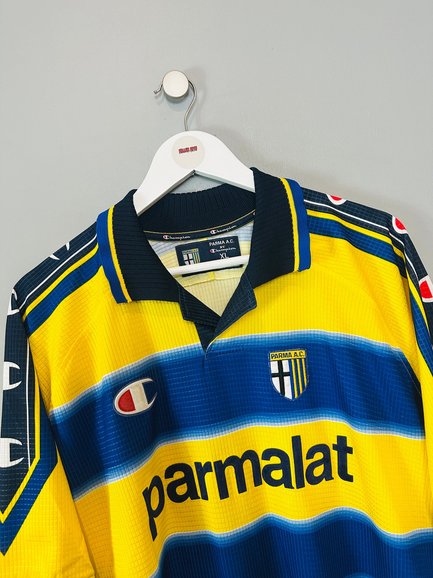 PARMA 1999/00 HOME SHIRT (XL) CHAMPION (MICOUD #15)