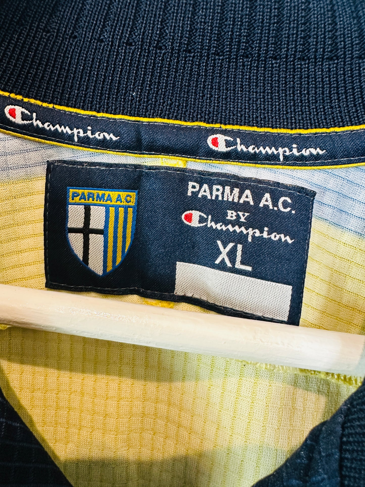PARMA 1999/00 HOME SHIRT (XL) CHAMPION (MICOUD #15)