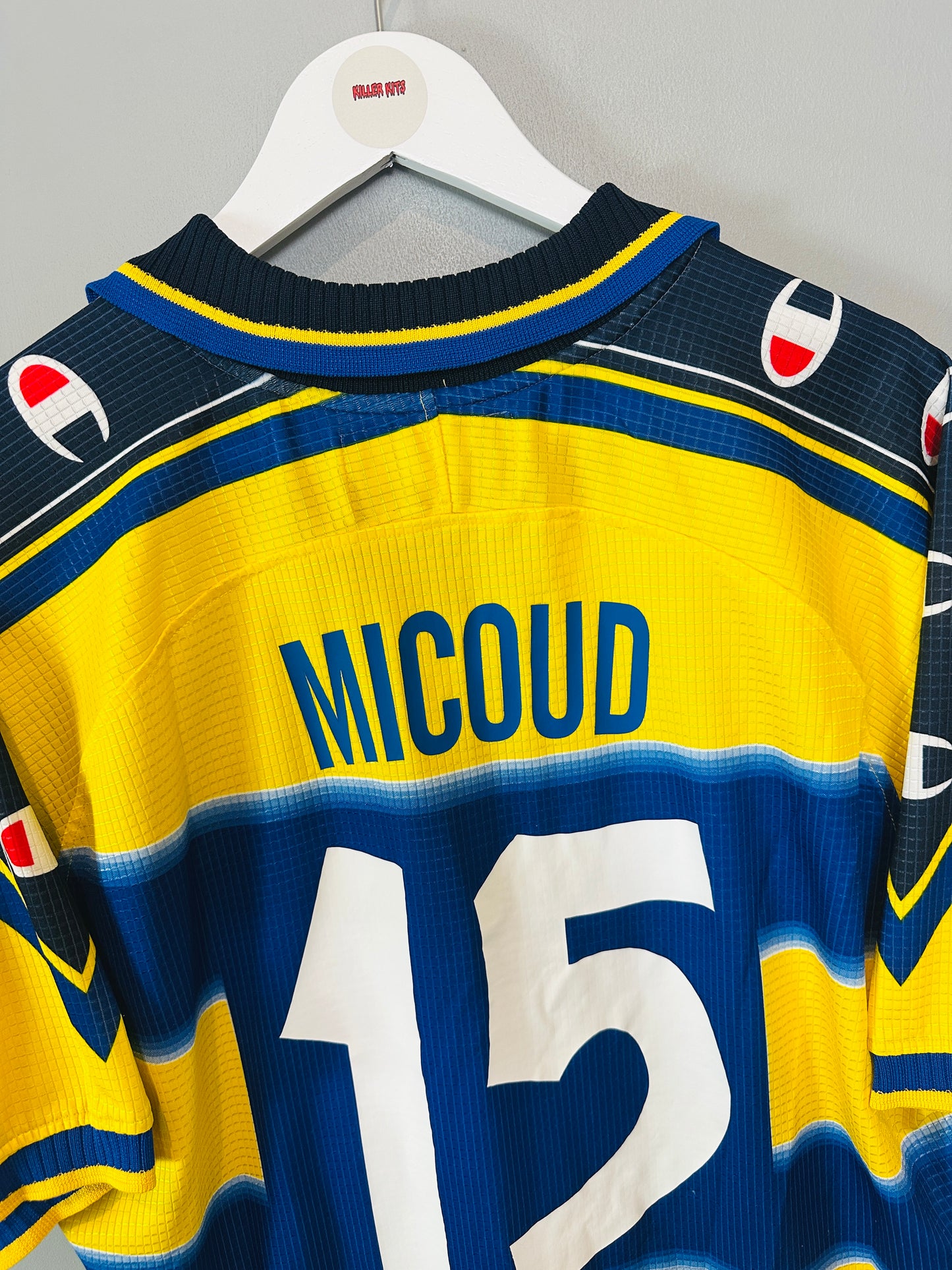 PARMA 1999/00 HOME SHIRT (XL) CHAMPION (MICOUD #15)