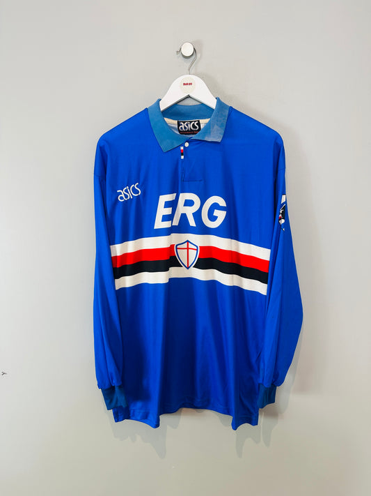 SAMPDORIA 1992/93 HOME SHIRT (XXL) ASICS (#19)