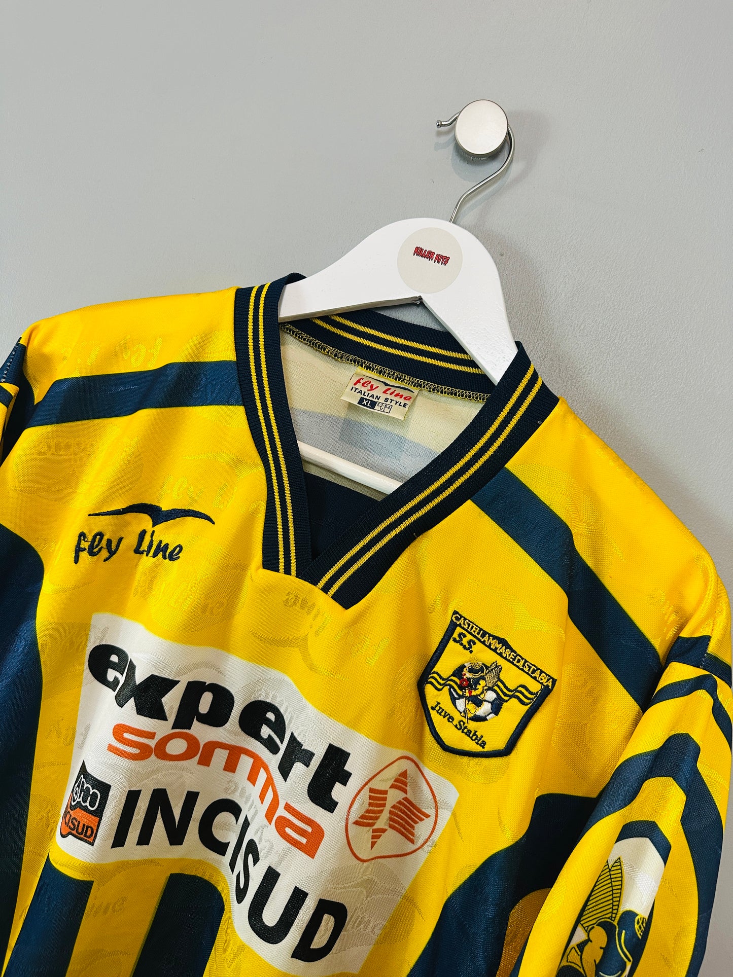 JUVE STABIA 2003/04 HOME SHIRT (XL) FEY LINE (#8)