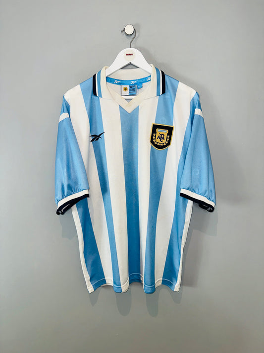 ARGENTINA 1999/00 HOME SHIRT (L) REEBOK