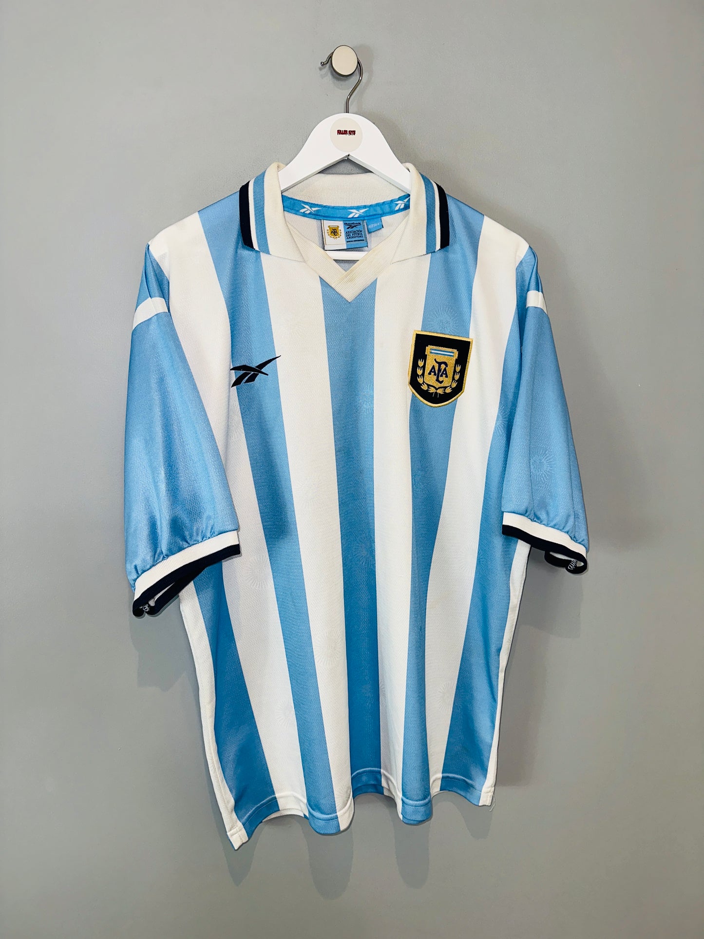 ARGENTINA 1999/00 HOME SHIRT (L) REEBOK