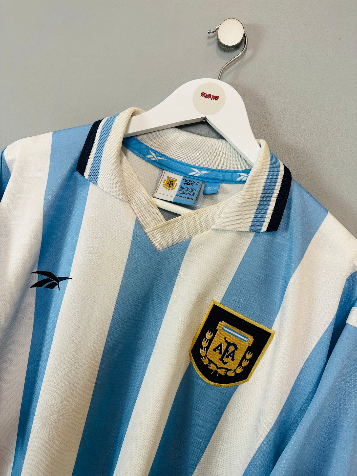 ARGENTINA 1999/00 HOME SHIRT (L) REEBOK