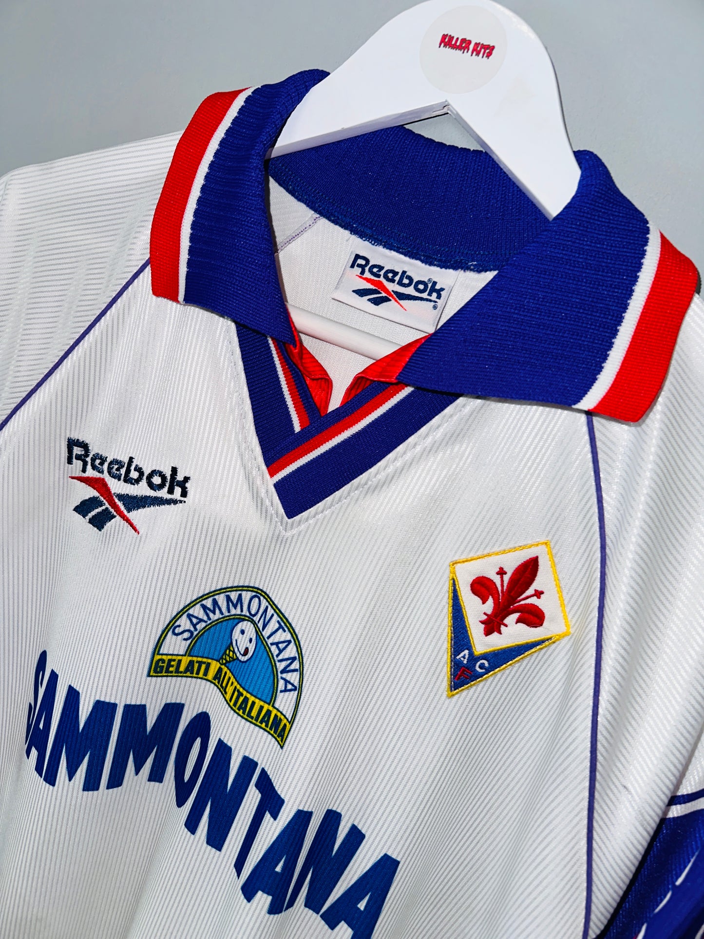 FIORENTINA 1995/96 AWAY SHIRT (XL) REEBOK