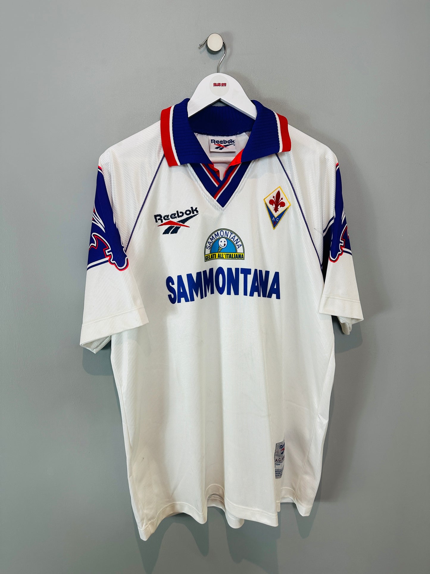 FIORENTINA 1995/96 AWAY SHIRT (XL) REEBOK