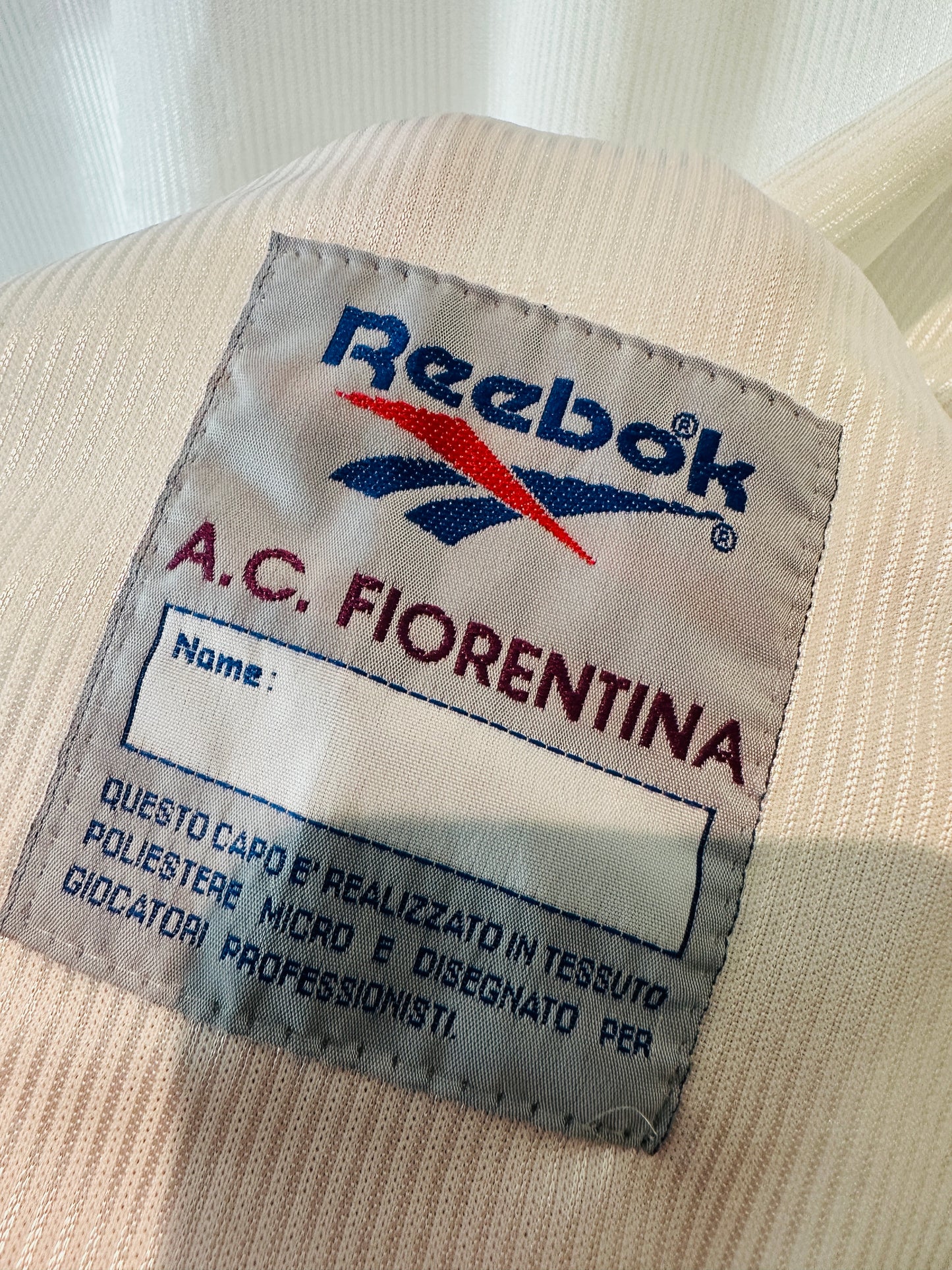 FIORENTINA 1995/96 AWAY SHIRT (XL) REEBOK