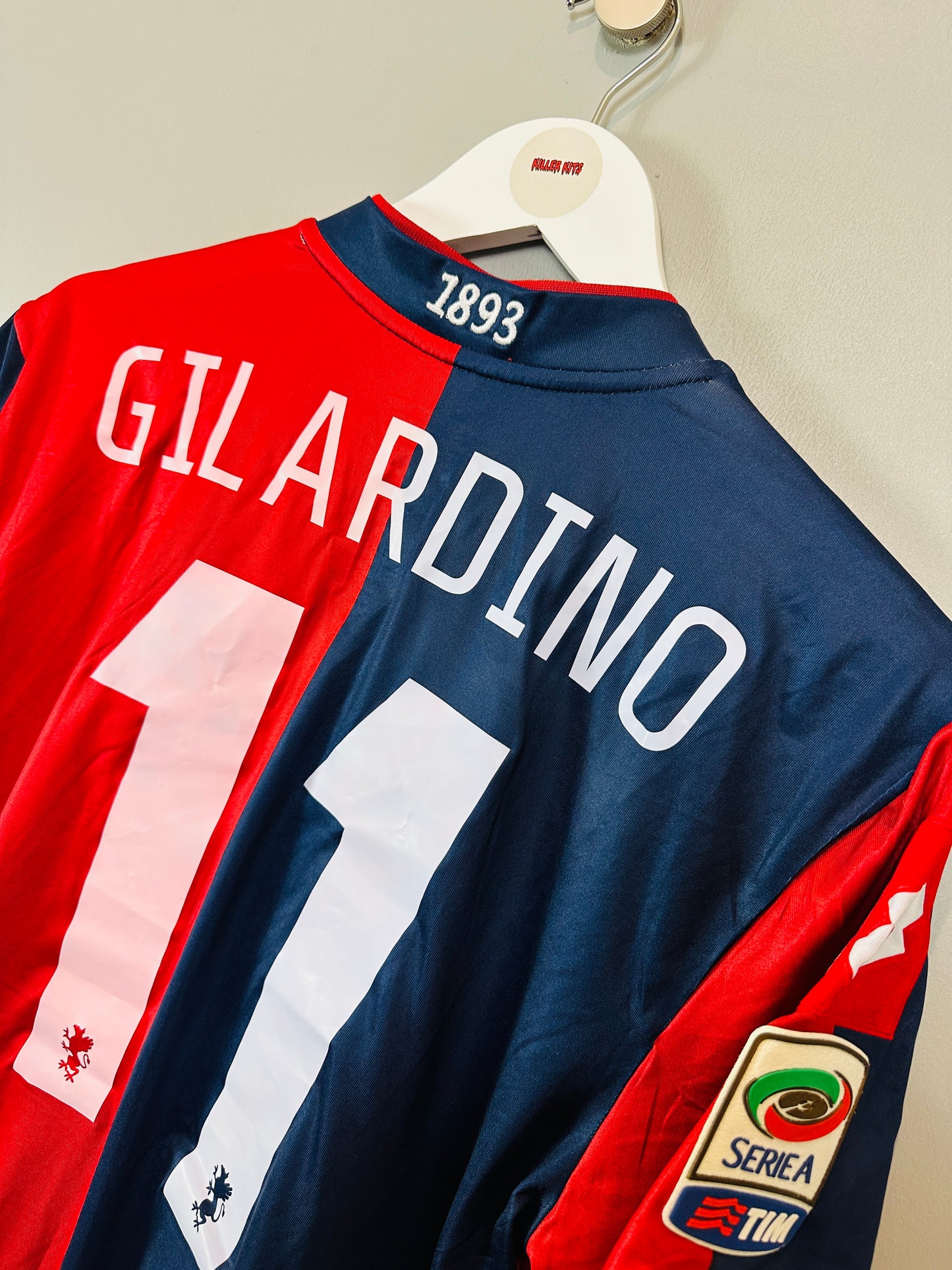 GENOA 2012/13 HOME SHIRT (L) LOTTO (GILARDINO #11)