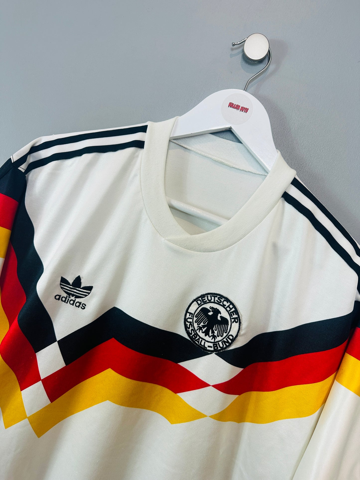 WEST GERMANY 1988/90 HOME SHIRT (L) ADIDAS
