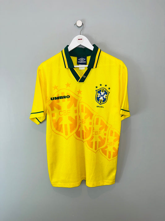 BRAZIL 1994/95 HOME SHIRT (M) UMBRO