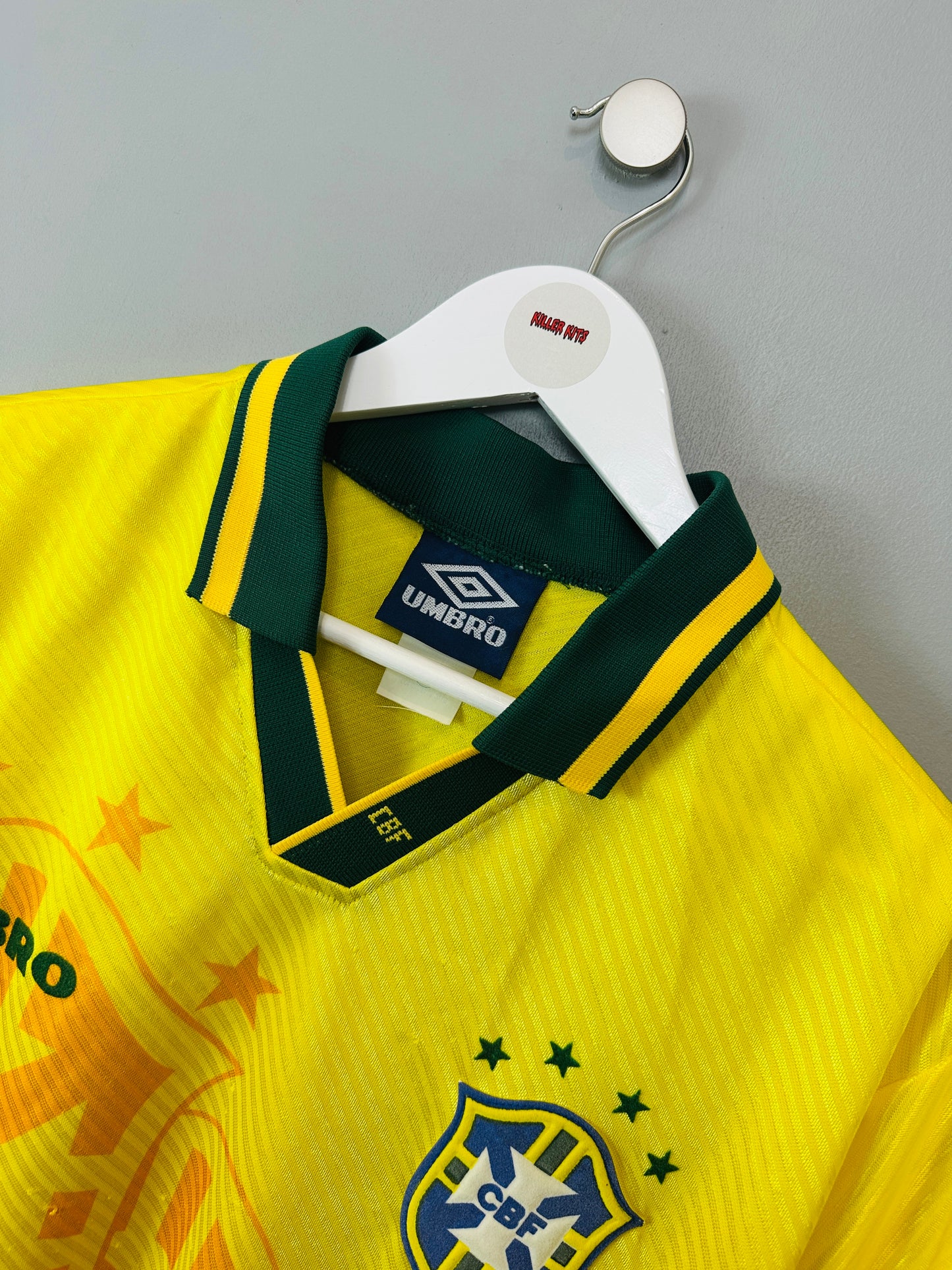 BRAZIL 1994/95 HOME SHIRT (M) UMBRO