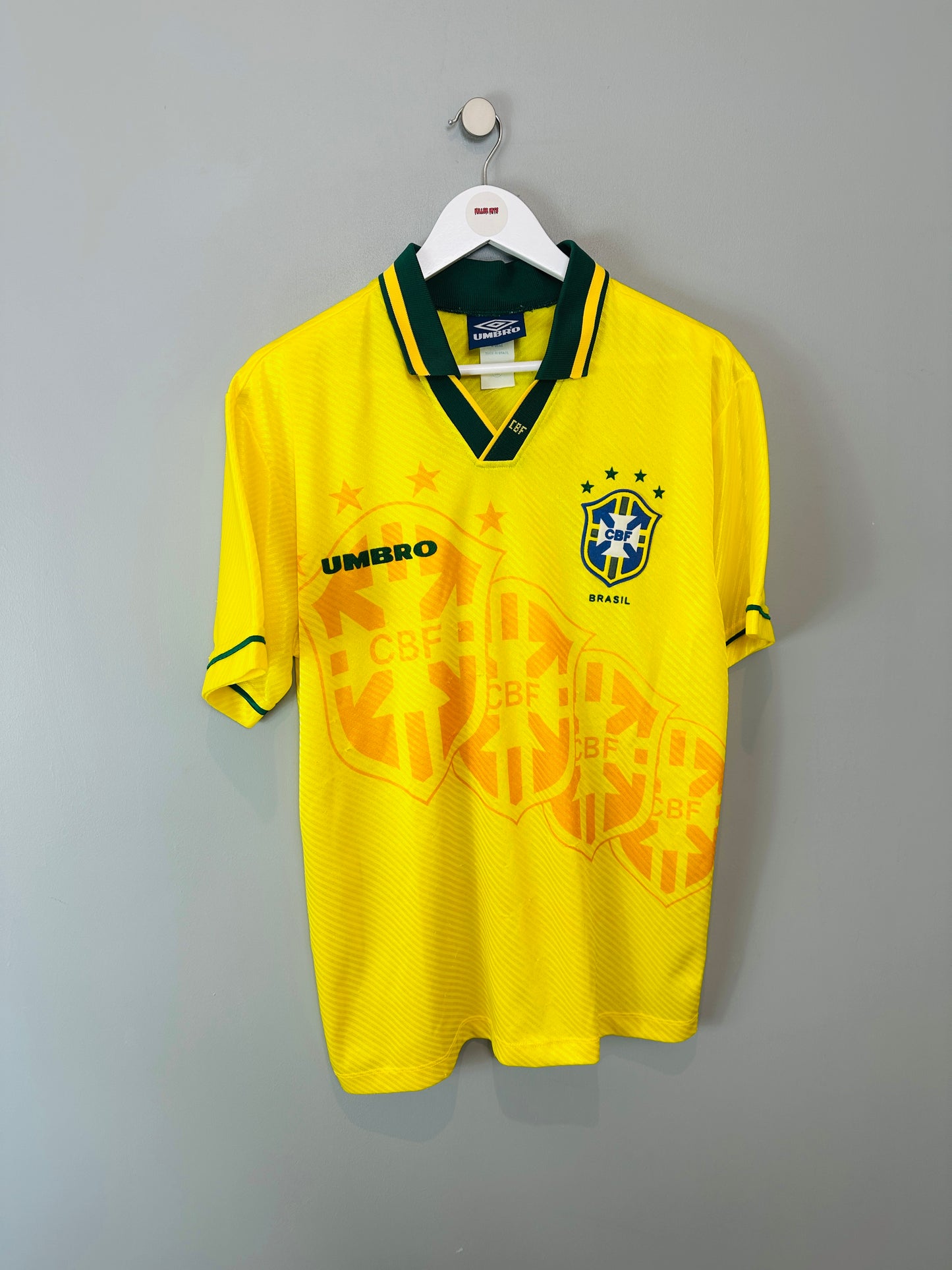 BRAZIL 1994/95 HOME SHIRT (M) UMBRO