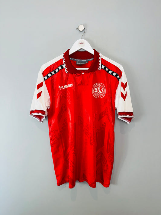 DENMARK 1996/97 HOME SHIRT (M) HUMMEL