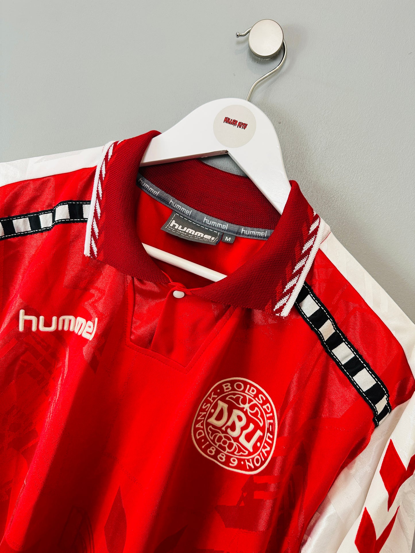 DENMARK 1996/97 HOME SHIRT (M) HUMMEL