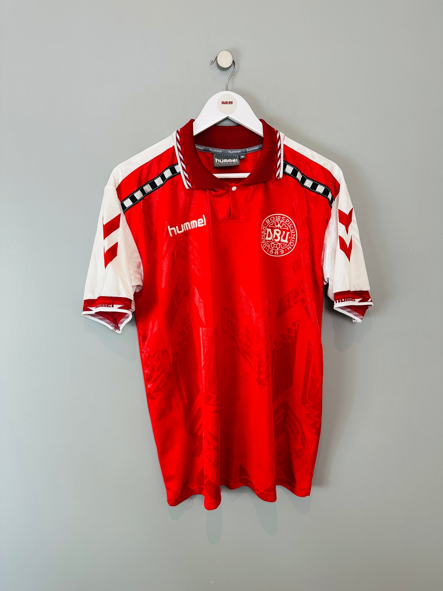 DENMARK 1996/97 HOME SHIRT (M) HUMMEL