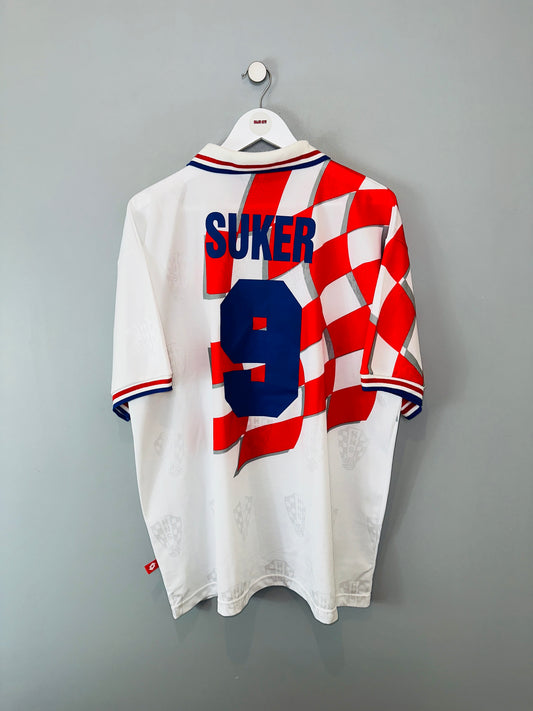 CROATIA 1998/01 HOME SHIRT (XL) LOTTO (ŠUKER #9)