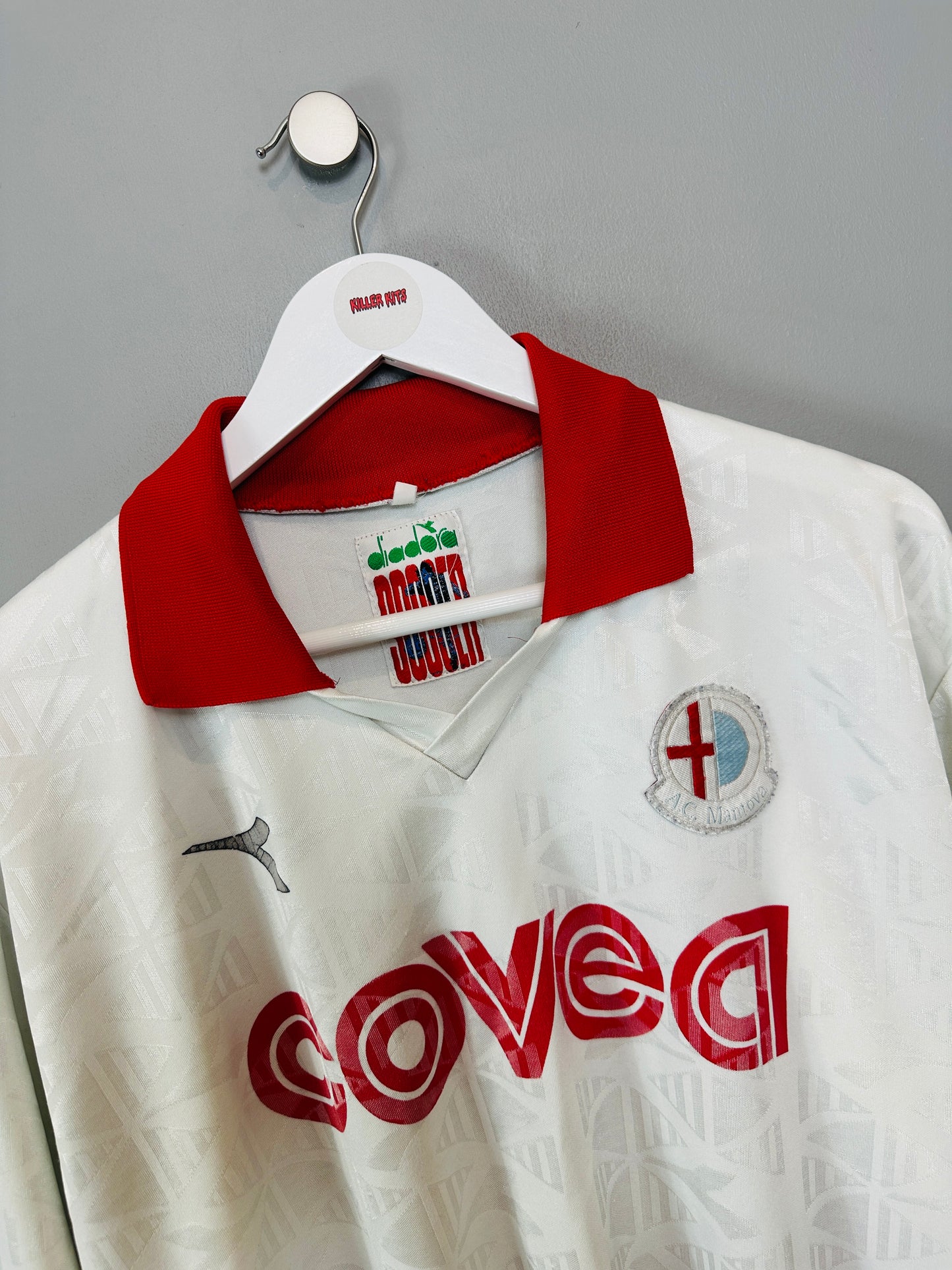 MANTOVA 1992/93 *MATCH WORN* AWAY SHIRT (L) DIADORA (#7)