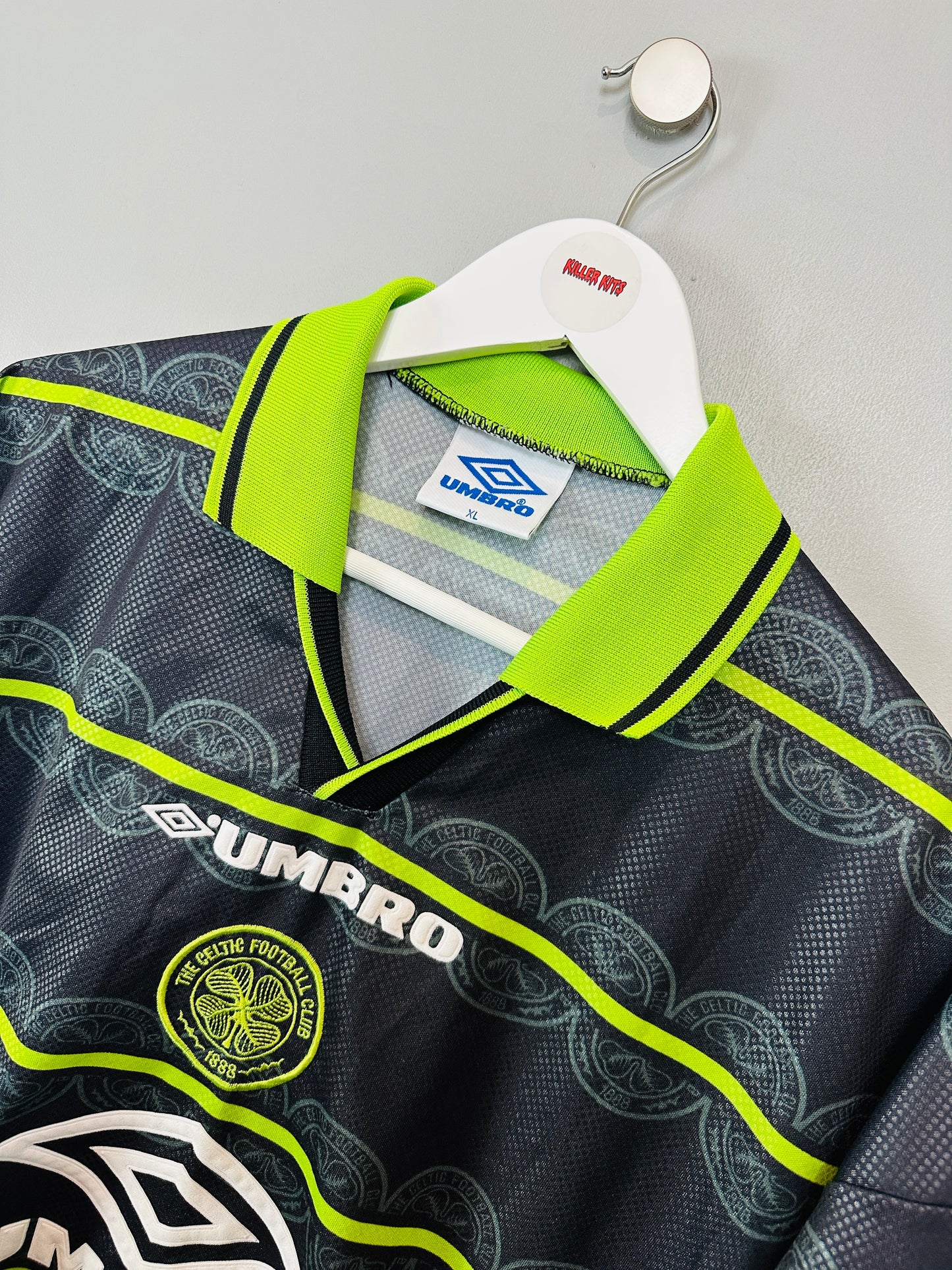 CELTIC 1998/99 AWAY SHIRT (XL) UMBRO