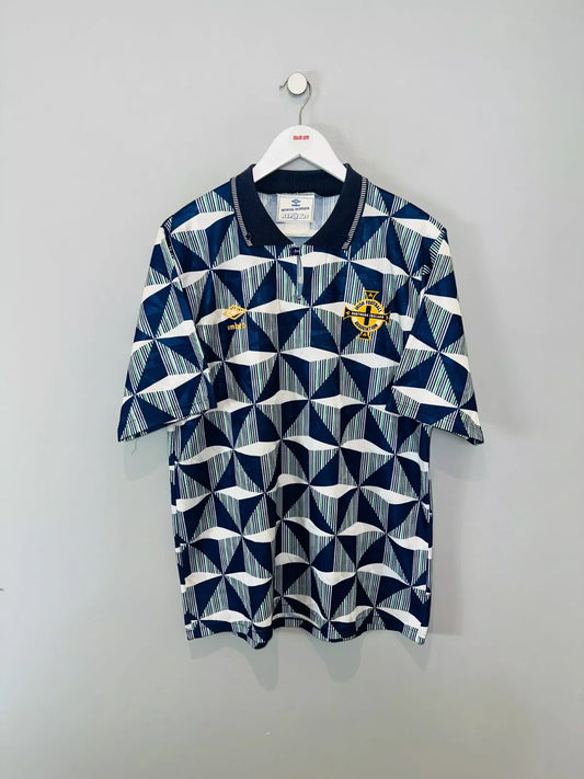 NORTHERN IRELAND 1990/92 AWAY SHIRT (L) UMBRO