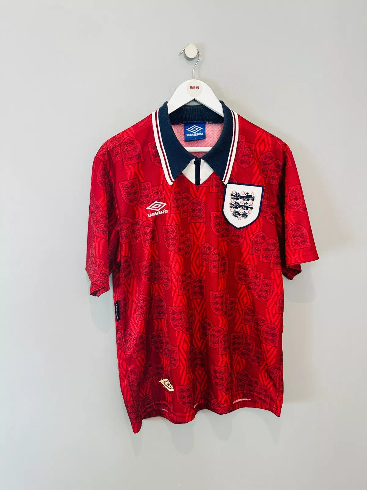ENGLAND 1994/95 AWAY SHIRT (L) UMBRO