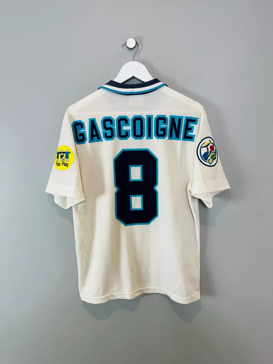 ENGLAND 1996 HOME SHIRT (M) UMBRO (GASCOIGNE #8)