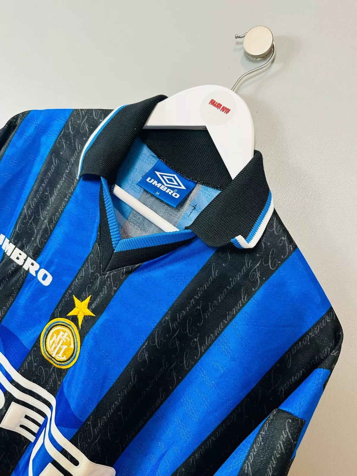INTER MILAN 1997/98 HOME SHIRT (M) UMBRO