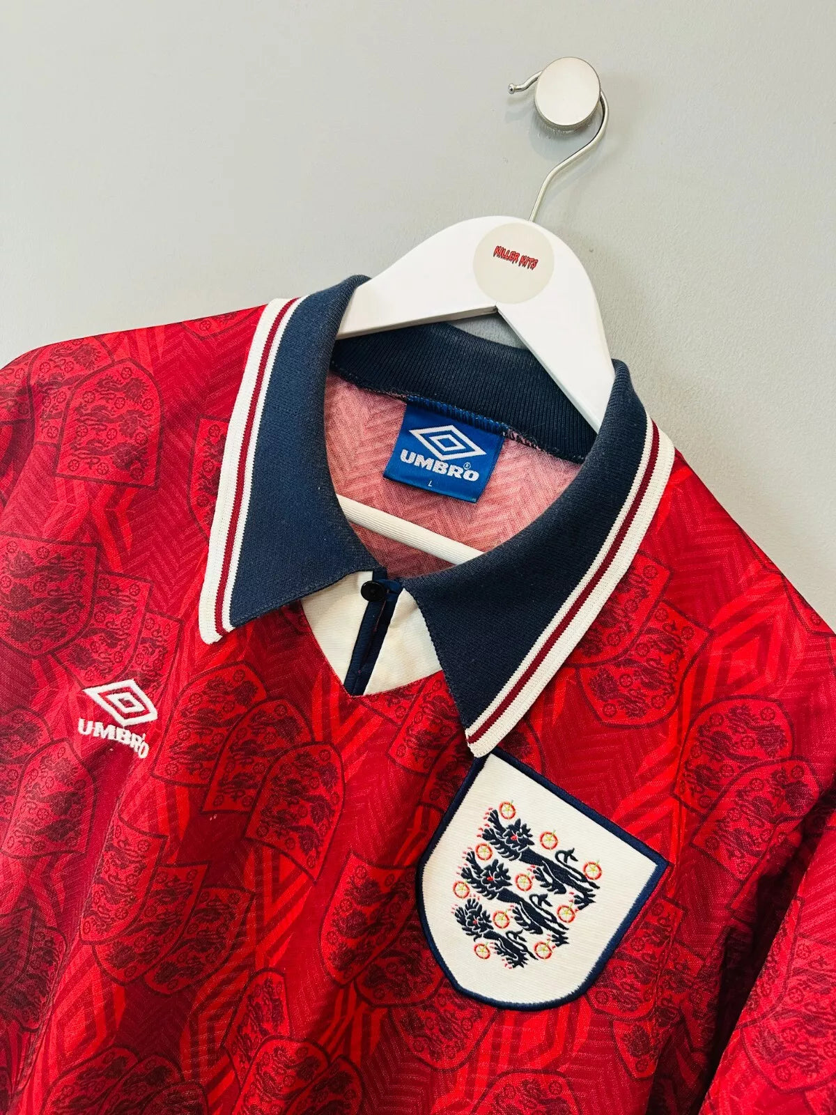 ENGLAND 1994/95 AWAY SHIRT (L) UMBRO