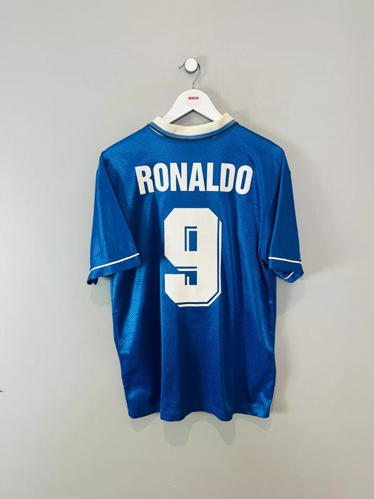 BRAZIL 1994/97 AWAY SHIRT (M) UMBRO (RONALDO #9)